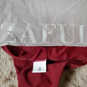 Zaful Swim - NWOT Zaful Maroon/ Deep Red Tube Top Bikini S Zaful Swim - NWOT Zaful Maroon/ Deep Red Tube Top Bikini S